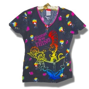 Dr Seuss Scrub Top